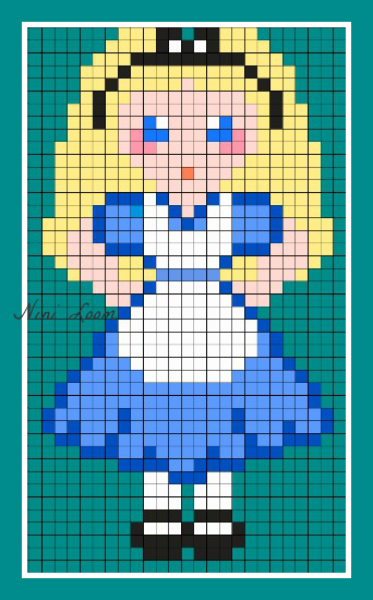 Dessin Pixel Art Disney Princesse