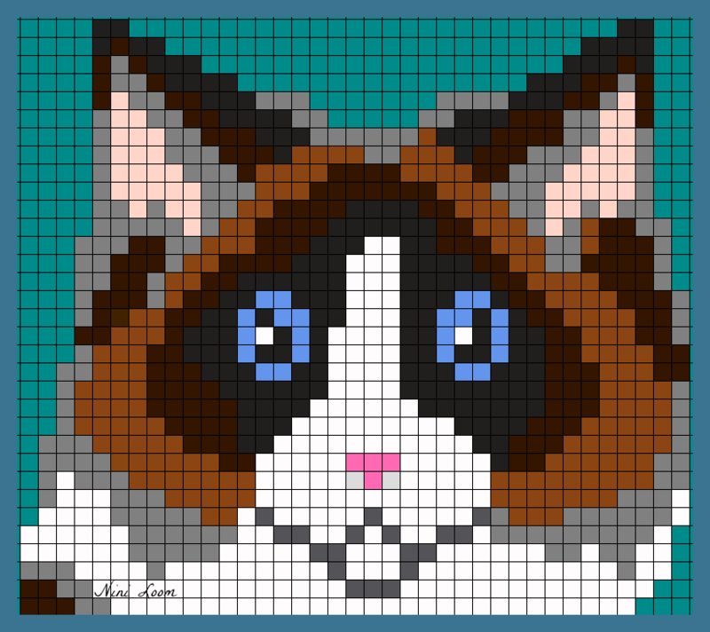 Dessin Pixel Art Chat