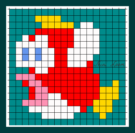 Personnage Dessin Pixel Mario