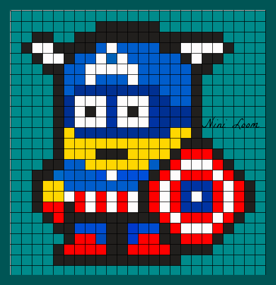 Pixel Art Minion Vampire