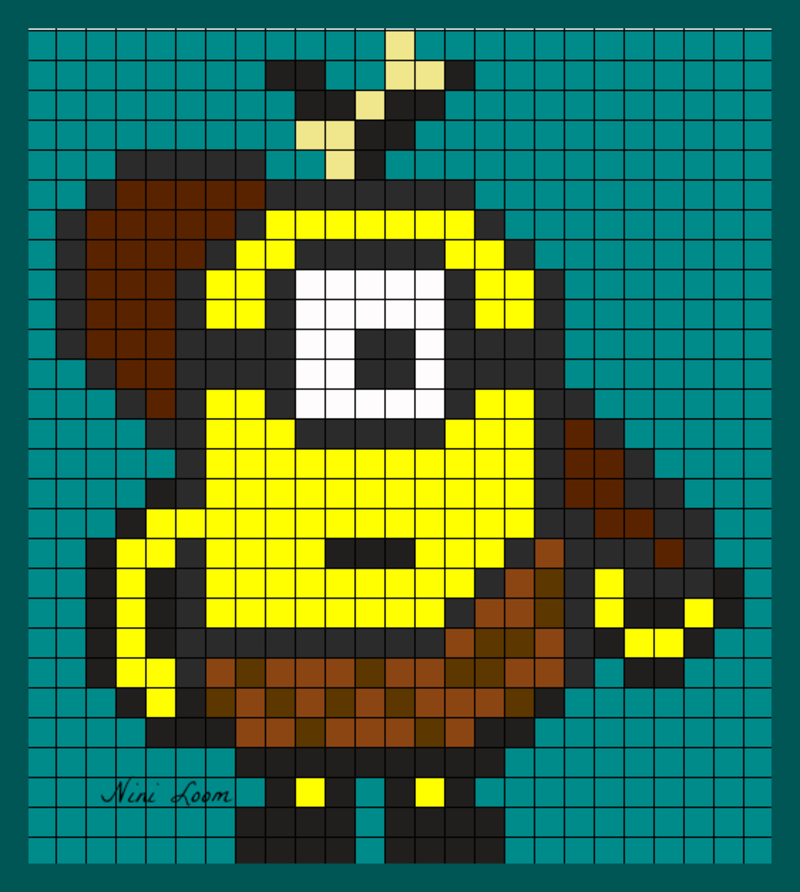 Pixel Art Minion Vampire