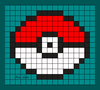 Dessin Pixel Smiley Facile