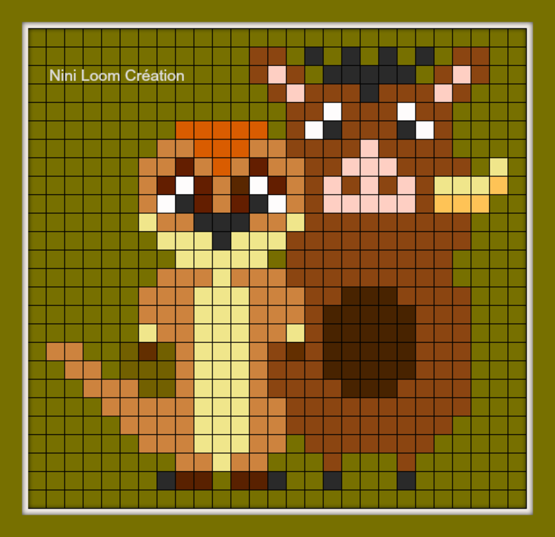 Pixel Art Roi Lion